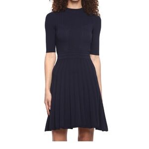 Ted Baker Navy Blue Mini Sweater Dress